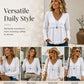 🌸LAST DAY SPECIAL PRICE!!🌸Women's Bohemian Fringe V-Neck Long Sleeve Blouse, Loose Casual Tunic Top