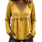 🌸LAST DAY SPECIAL PRICE!!🌸Women's Bohemian Fringe V-Neck Long Sleeve Blouse, Loose Casual Tunic Top