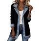⌛Limited Sale: ONLY ￡16.99!!🔥Women's Patchwork Denim Coat – Stretchy, Stylish & Comfortable ✨