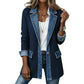 ⌛Limited Sale: ONLY ￡16.99!!🔥Women's Patchwork Denim Coat – Stretchy, Stylish & Comfortable ✨