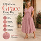 Women's Elegant V-Neck Floral Print Dress