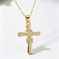 🏆 Last Day Special Price £6.99💖⏰Women's Sparkling Twisted Knot Cross Pendant Necklace✝️📿