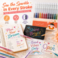 ⏳Last Day Sale Only ￡6.99!!💥50K+ SOLD!🎁Sparkle Glitter Gel Pen Set, Smooth & Smudge-Resistant, Eco Glitter, Ideal for All Ages – Grab Now!