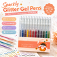 ⏳Last Day Sale Only ￡6.99!!💥50K+ SOLD!🎁Sparkle Glitter Gel Pen Set, Smooth & Smudge-Resistant, Eco Glitter, Ideal for All Ages – Grab Now!