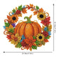 ⏳LAST DAY SALE ONLY ￡7.99!!🎃🍂 Pumpkin wreath with a diamond pattern to hang up – Complete DIY kit