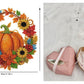 ⏳LAST DAY SALE ONLY ￡7.99!!🎃🍂 Pumpkin wreath with a diamond pattern to hang up – Complete DIY kit