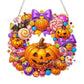 ⏳LAST DAY SALE ONLY ￡7.99!!🎃🍂 Pumpkin wreath with a diamond pattern to hang up – Complete DIY kit