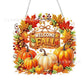 ⏳LAST DAY SALE ONLY ￡7.99!!🎃🍂 Pumpkin wreath with a diamond pattern to hang up – Complete DIY kit