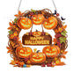 ⏳LAST DAY SALE ONLY ￡7.99!!🎃🍂 Pumpkin wreath with a diamond pattern to hang up – Complete DIY kit