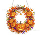 ⏳LAST DAY SALE ONLY ￡7.99!!🎃🍂 Pumpkin wreath with a diamond pattern to hang up – Complete DIY kit