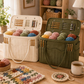 🎉Gift Idea 50% OFF💞🔥Multifunctional Zoned Storage Canvas Yarn Storage Bag with Needle Pockets