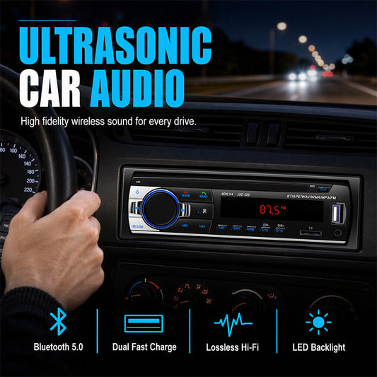 🎁💥LAST DAY SALE 50% OFF!!🚗Bluetooth Car Radio – Bluetooth 5.0, dual USB & lossless audio (FLAC/APE). Hands-free calling, crisp sound – upgrade your drive! 📻✨