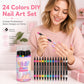 💕LAST DAY-50% OFF🌈24 Colors Dual Ended Nail Art Pens Set