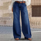 🏆🔥2026 New Arrivals 💕50K+ SOLD!💥 50% OFF!💖High-Waist Wide-Leg Jeans with Button Detail
