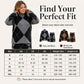 🎁💥LAST DAY SALE 50% OFF!!🍂✨ Women's Argyle Knit Sweater & Skirt Set – Elegant, Cosy & Effortlessly Chic