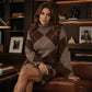🎁💥LAST DAY SALE 50% OFF!!🍂✨ Women's Argyle Knit Sweater & Skirt Set – Elegant, Cosy & Effortlessly Chic