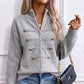 🎁💥LAST DAY SALE 50% OFF!!🔥✨ Effortless Elegance | Women's Casual Double Zipper Sweater Jacket