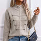 🎁💥LAST DAY SALE 50% OFF!!🔥✨ Effortless Elegance | Women's Casual Double Zipper Sweater Jacket