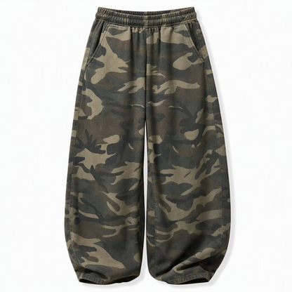 🍂Autumn Hot Sale 60% OFF🔥Women's Vintage Washed Wide-Leg Sweatpants