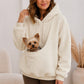 🥳2026 HOT SALE🥳💞50K+ SOLD🐾2026 A must-have for pet lovers 💞 Cozy Fleece Pet Bonding Pouch Hoodie – Warm & Supportive Small Pet Carrier Clothing