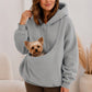 🥳2026 HOT SALE🥳💞50K+ SOLD🐾2026 A must-have for pet lovers 💞 Cozy Fleece Pet Bonding Pouch Hoodie – Warm & Supportive Small Pet Carrier Clothing