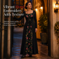 🥳AUTUMN HOT SALE🥳🍂50K+ SOLD!💥50% OFF! Women's Square Neck Lace Up Corset Maxi Dress with Floral Embroidered Mesh Panel🌸
