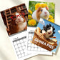 🏆 Last Day Special Price £3.8! Each🗓️Buy 2 Get 1 Free✨🔥2027 Funny Adorable Guinea Pig Wall Calendar