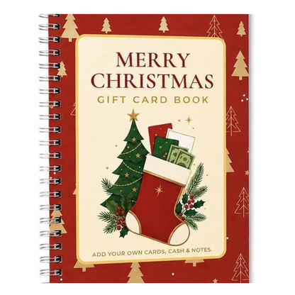 🔥🎁70% OFF!!!-Ready for Christmas!🎅Christmas Gift Card Booklet -👍DIY Spiral-Bound Christmas Gift Card Holder Book