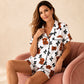 🥳2026 HOT SALE🥳💞50K+ SOLD!🍃 50% OFF!🐮Cute Highland Cow Print, 3-Piece Fun Pajama Set – Cozy Lounge & Sleepwear ✨