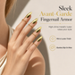 Add Metallic Edge Instantly! Adjustable Fingertip Nail Rings