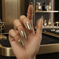 Add Metallic Edge Instantly! Adjustable Fingertip Nail Rings