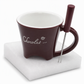 🍪Hot Sale 50% OFF☕Ceramic Chocolate and Cheese Fondue Melter Mug with Fork