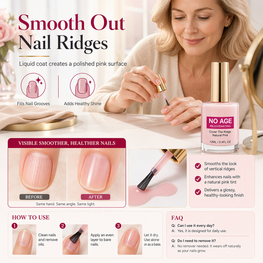 🥳2026 HOT SALE🥳💞50K+ SOLD!🍃 50% OFF!💅Smooth Nail Ridges Instantly! Natural Ridge Filler