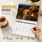 🐕2027 Adventure Dogs Wall Calendar📅