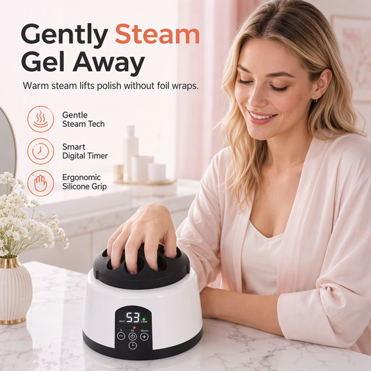 🖤 Black Friday Deal😍💞50K+ SOLD!💅50% OFF!✨ 36W Electric Steam Nail Polish Remover 💖 Easy Gel Polish & Acrylic Nail Removal for At-Home Manicures! 🛍️💅