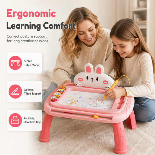 🎨Hot Sale 50% OFF! ✨ Kids Magnetic Drawing Board – Dust-free, Colorful, Safe 🪁