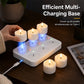🖤🔥 Black Friday Sale - save 57% 🎄✨ Rechargeable Flameless LED Tea Light Candles 🕯️💖