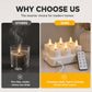🖤🔥 Black Friday Sale - save 57% 🎄✨ Rechargeable Flameless LED Tea Light Candles 🕯️💖