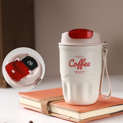 ⏳🔥LIMITED-TIME 50% OFF! ⏰Portable Smart Thermal Coffee Cup with Temperature Display