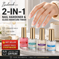 💜💅Last Day-Buy 1 Get 1 Free：ONLY ￡7.99!!!✨Lilac Glossy Mirror Nail Strengthener