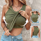 🔥LAST DAY SPECIAL PRICE: ￡11.99!!🔥Ribbed Stretchy Tank Top with Shelf Bra