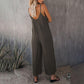 Loose Sleeveless Strap Stretchy Jumpsuit