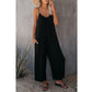 Loose Sleeveless Strap Stretchy Jumpsuit
