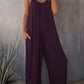 Loose Sleeveless Strap Stretchy Jumpsuit