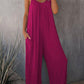 Loose Sleeveless Strap Stretchy Jumpsuit