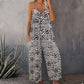 Loose Sleeveless Strap Stretchy Jumpsuit