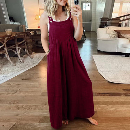 🔥Hot Valentine's Day sales & Best Gift🔥Plus Size Leisure Wide-Leg Jumpsuit